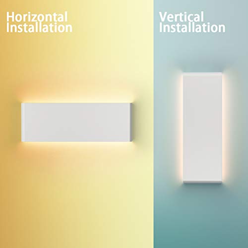 Aipsun 15.75In Matte White Modern Vanity Light Up And Down Led Vanity Light For Bathroom Wall Lighting Fixtures (Warm Light 3000K) #TOP1