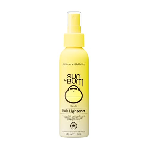 Sun Bum Hair Lightener Spray - For Blonde to Medium Brown Hair Types - UV Protecting - Enriched with...