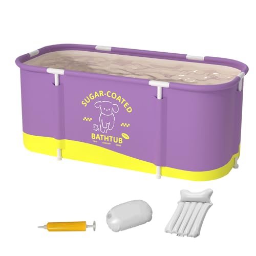 Bañera portátil - bañera de baño de hielo fácil de almacenar,45.3x23.6x19.7 pulgadas Bañeras plegables | Bañeras de baño calientes | Handy To Clean Ice Bath Bañera Separar Baño Familiar Remojo Bañera