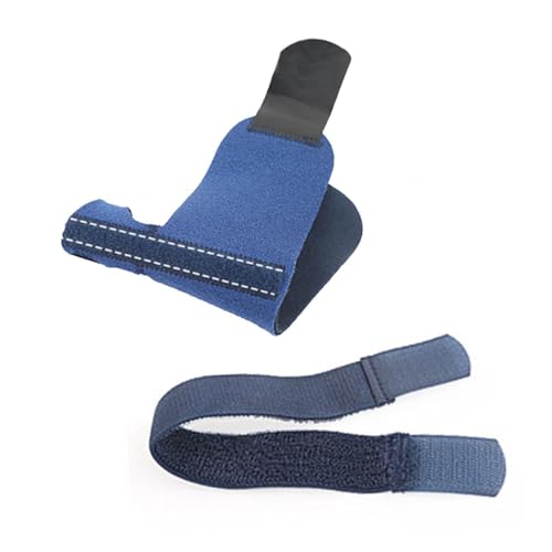 NULYLU Djustable Toe Straightener for Women Men Toe Brace Splint Compression for Hallux Relief Blue