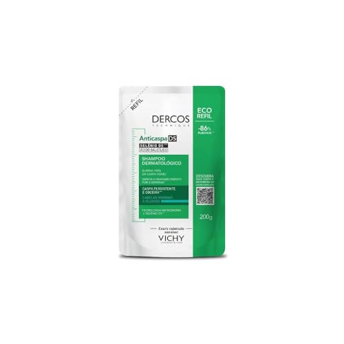 Vichy Dercos Shampoo Anticaspa Cabelos Secos Elimina 100% da Caspa Visível, Alivia Coceira e Irritação, Previne Reaparecimento por 6 Semanas com Selênio DS, 200g