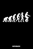 Einrad Evolution: Notizbuch für Einrad Fahrer  liniert  120 Seiten  ca. A5 Format (15.24cm x 22.86 cm)