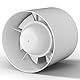 EINTTAX 100mm Rohrventilator,Inline-Abluftventilator,Leise Rohrlüfter 130m³/h,Kanalventilator Für Bad,WC,Küche,Gewächshaus,Zelt,Garage,Weiß