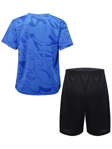 easyforever Kids Boys Basketball Uniform Jerseys Short Sleeve T-shirt With Shorts Tracksuit Training Suits Sport Outfits2