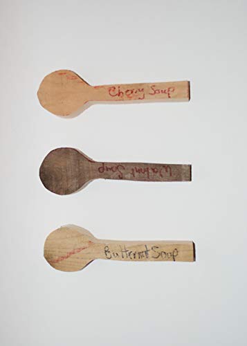 3 Soup Spoon Blanks sustainably harvested Cherry Walnut Butternut Spoon Carving