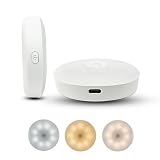 Consss 2 Pack Motion Sensor Light Indoor,Nightlights with Light Sensors Automatic/Constant Modes,White Warm & Neutral Light Three Colors Magnetic Installation Rechargeable for Bedroom, Hallway,etc.