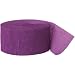 Crepe Paper Streamers, 81 Feet, Purple