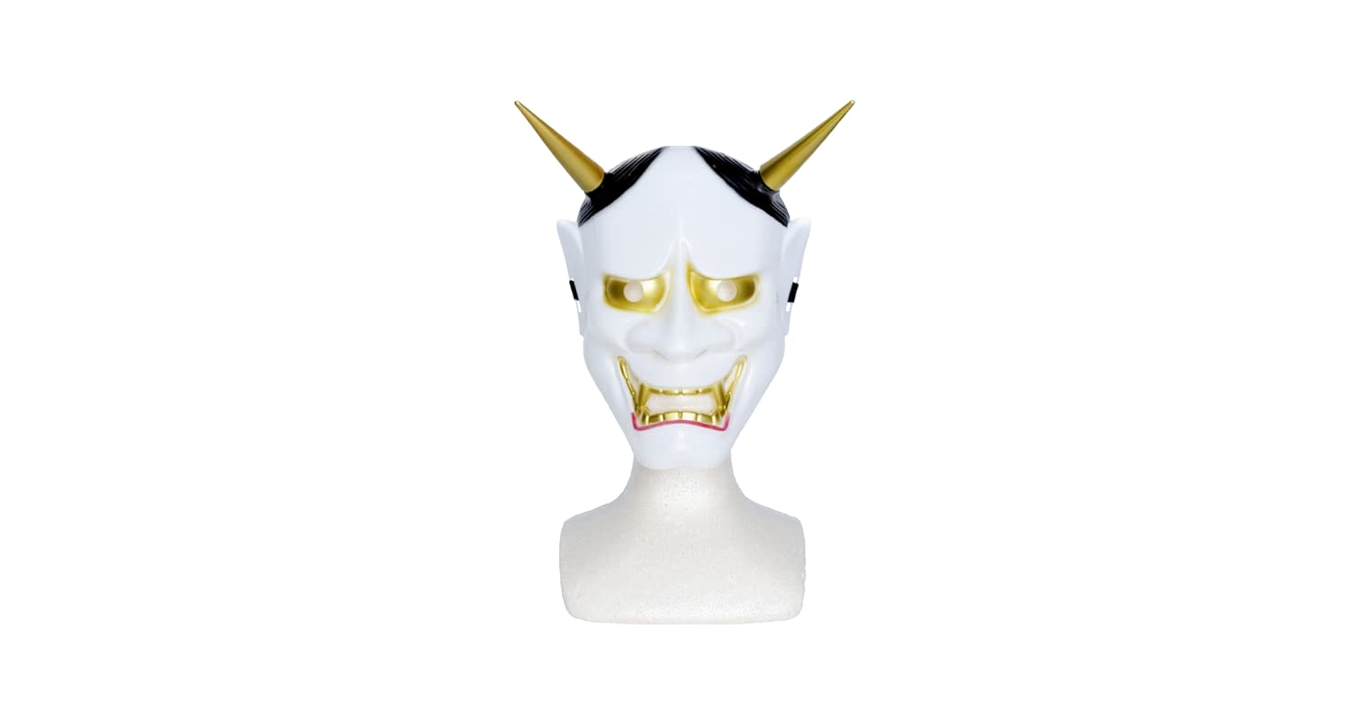 木製の装飾用マスク　いつぞやの教祖様に類似のお面 Masque Ikku Sennin extremement rare du théâtre no en bois