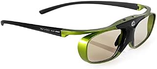 Hi-SHOCK DLP Pro Lime Heaven | DLP Link 3D Active Glasses for 3D DLP Projectors from Acer, BenQ, Optoma, Viewsonic | comp. with PPA5610 / E4W [96-200 Hz | rechargeable battery | 32g]