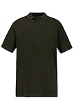 sportiver Polokragen JP 1880 Herren große Größen bis 8XL, Poloshirt, Oberteil, Knopfleiste, Hemdkragen, Pique, Khaki 4XL 702560 44-4XL