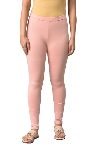 Image of W for Woman Women's Regular Fit High Rise Coral Cotton Jersey Tights