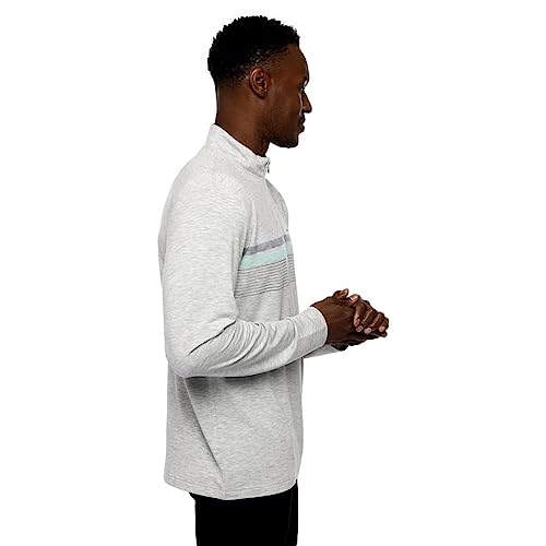 TravisMathew Men's Twist of Lime Quarter Zip, Heather Light Grey (as1, Alpha, l, Regular, Regular)3