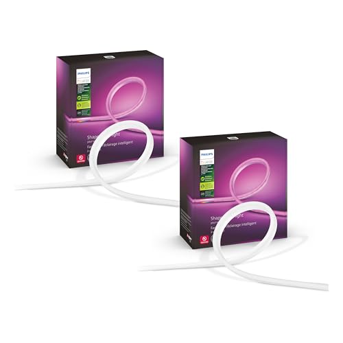 Image of Philips Hue Outdoor 7-Foot Smart LED Light Strip - White and Color Ambiance - 2 Pack - Requires Hue Bridge - Weatherproof - Control with Hue App - Works with Alexa, Google Assistant and Apple HomeKit