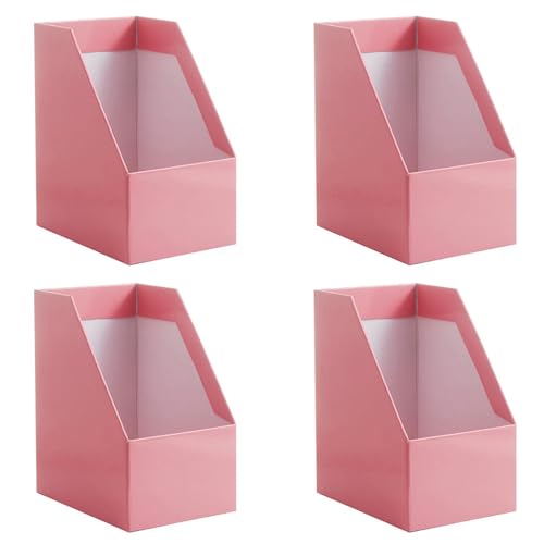 Porte-revues en papier pliable lot de 4 grands serre-livres de bureau