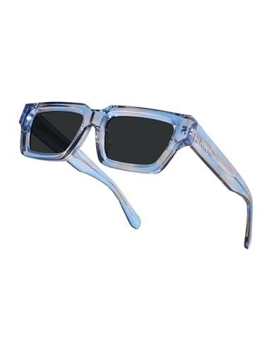 Image of Roneyee Rectangle Sunglasses Men Women Trendy Retro Sunglass UV Protection Fashion Acetate Stylish Square