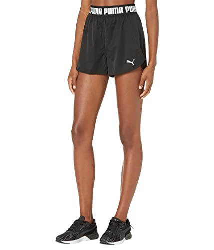 Puma Women's Train Strong Woven 3" Shorts, Black, Small #TOP16