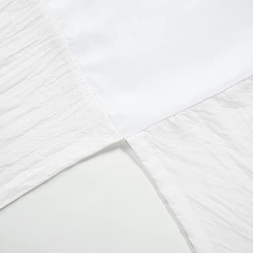 Baby Embellished Soft Baby/Toddler 3 Piece Bedding Set 50" X 36" White Solid Color Girls Girl Polyester Textured #TOP2