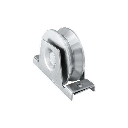 BENINCA HI-MOTIONS 4 INCH "V" Groove Sliding GATE Roller Wheel W/Bracket / 1000 LBS (110.100) - 2 PCS Made in Italy