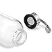 Sursip 32 oz Glass Water Bottle - Nylon Bottle Protection Sleeves, Stainless steel Lid, And 1L Time Marked Measurements, Reusable, Eco-Friendly, Safe for Hot Liquids Tea Coffee Daily