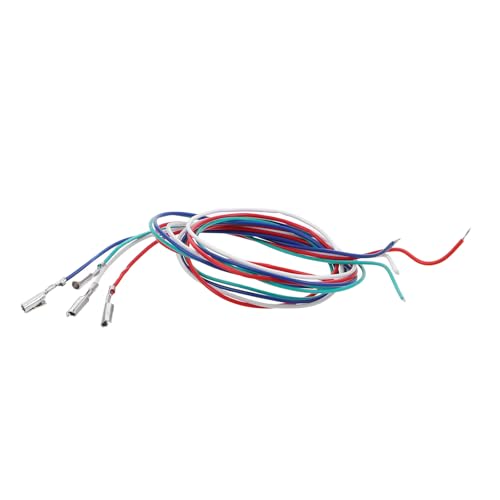 TOYANDONA Set 4 Fili Cavi di Ricambio per Testina Giradischi e Fonografi, Filo Conduttore Codifica Colori, Accessorio Sostituzione per Trasmissione Audio Stabile in Ambienti Domestici e Bar