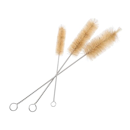 Veemoon Bottle Brush Set Flask Cleaning Brush Sponge Lab Cleaning Brushes Test Tube Brush 304 Stainless Steel Sturdy Gentle