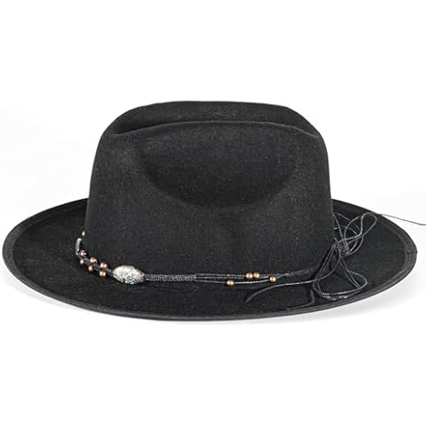 Open Road Hat Fedora Hat Pure Wool Felt Hat Vintage Rancher Hat Airway Vented Panama Hats for Men Women Cover