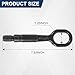 PRORONRA Tow Hook Steel Trailer Hitch Unit Emergency Replacement for Audi A1 S4 S5 S6 Replacement for VW GTI Golf Replaced 8K0805615 2396-MK7 Towing Eye Hook Ring