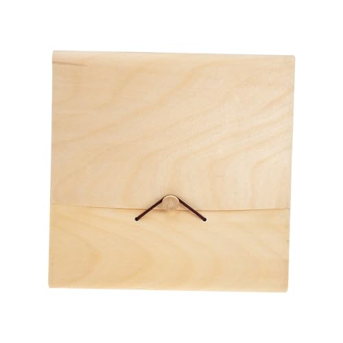 Happyyami Wooden Tea Storage Box Portable Tea Packing Case Elegant Design with Lid Creative