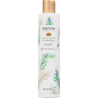 Pantene Sulfate Free Shampoo, Detangling Shampoo With Rosemary, Color Safe, 9.6 Oz