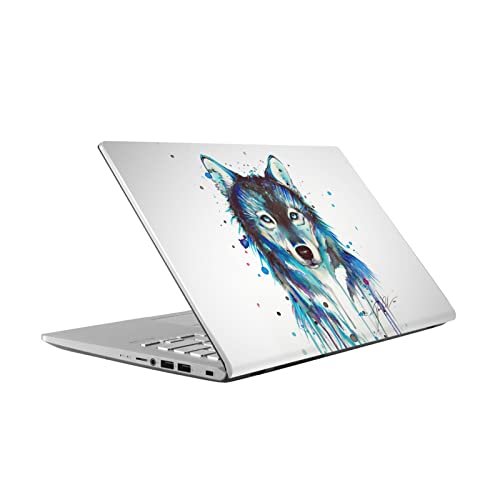Skin ASUS Vivobook 14 X409FA anti-rayures vinyle durable avec motif loup de glace