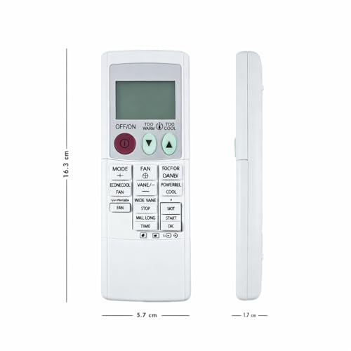 Image of Compatible with Mitsubishi Electric AC Remote KD06ES Model 56A Suitable for Split, Cassette and Window Air Conditioner INFINITETECH-AI
