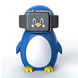 MOSHOU Cute Penguin Charger Stand for iWatch Series Ultra2/Ultra/9/8/7/6/SE/5/4/3/2/1/SE, iWatch Charging Dock, Durable Silicone Holder for iWatch Support Night Stand Mode (Blue)