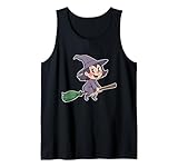 witch broom cute spell halloween kid spooky