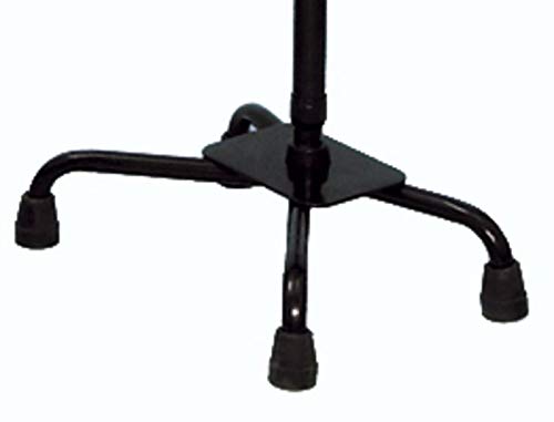 Essential Medical Supply Replacement Quad Cane Tips, Black, 5/8 Inch