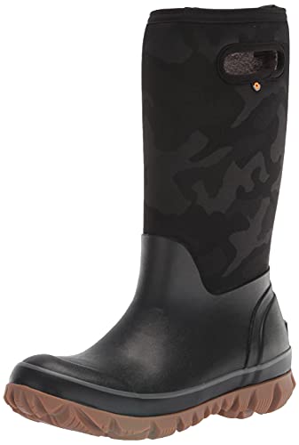 Bogs Women's Whiteout Snow Boot, Tonal Camo-Black, 9