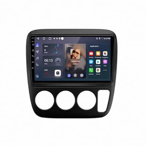 Radio Coche 2 DIN para Honda CRV Viajes en Familia con Navegación GPS y Bluetooth