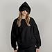 LIKEOULI Sweatshirt Hoodies for Women Travel Hoodie with Built-in Eye Mask Comfort Hoodies in Flight Mode