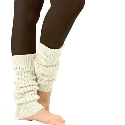 TeeHee Knee Leg Warmers, Extra Long Thigh High Leg Warmers, Boot Cuffs for Women Multipairs Gift for Her4