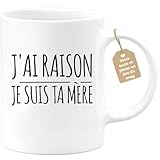 LE PORTRAIT TYPE DE LA MAMAN PARFAITE : Pleine de courage, on peut le dire c’est une super maman. La fête des mères approche alors quoi de mieux alors que de lui faire une blague avec cette tasse humoristique avec elle en super héros lui permettant de rire à l’ouverture de son cadeau ?