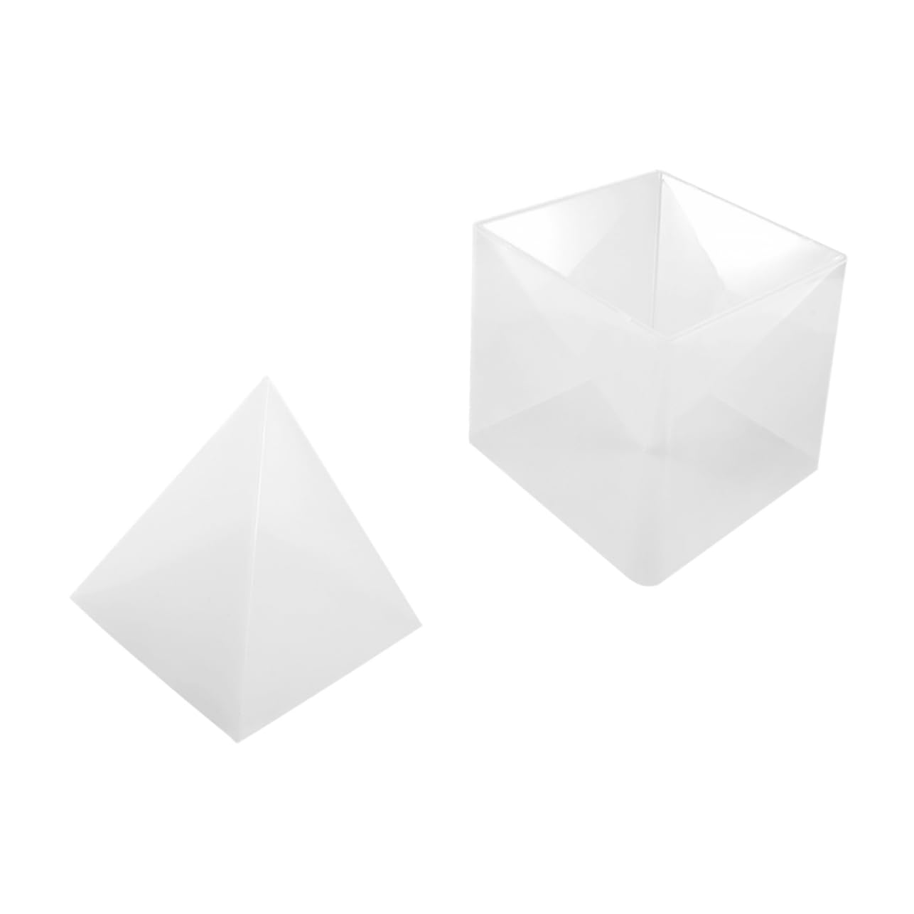 Selbstgemacht Silikonform Pyramide für Tischdekoration und Gießprojekte