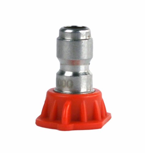 Erie Tools 4.5 Stainless Steel Orifice 0 Degree 1/4In. Quick Connect 4000 Psi High Pressure Washer Spray Nozzle Tip #TOP1