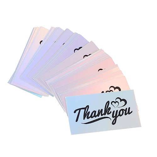Zerodeko 50 Unidades De Cartões De Agradecimento De Compras Suprimentos De Negócios Cartões De Agrad