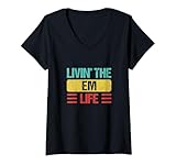Womens Em Name V-Neck T-Shirt