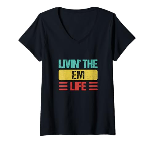 Womens Em Name V-Neck T-Shirt