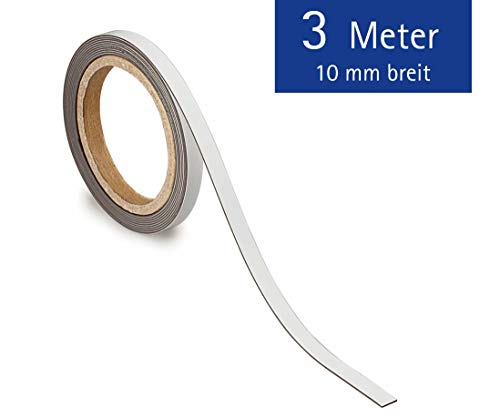Maul Etiquetado Banda, Color Weiß 1 Cm