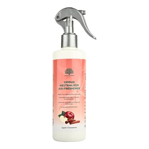 Image of Odour Neutralizer Air Freshener Spray - Apple Cinnamon | Eliminates Bad Smells | Natural Plant-Based, Non-Toxic | Long-Lasting Fragrance for Home, Car & Office
