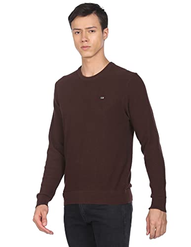 Image of Arrow Men's Cotton Modern Round Neck Sweater