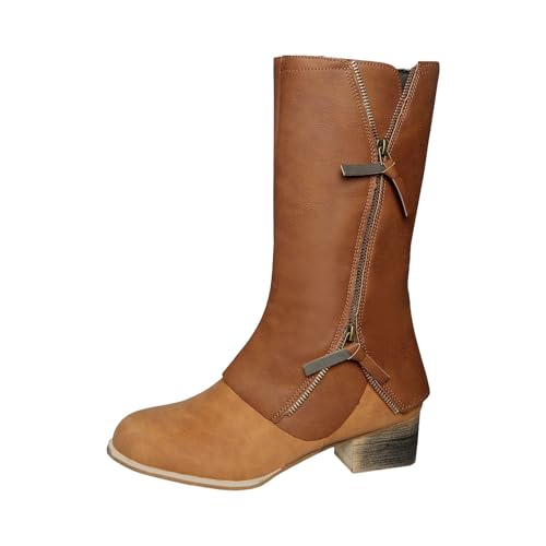 Bottes en daim à la mode pour femme idéales pour les sorties d'hiver