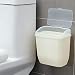 TRULIL Mini Poubelle Murale WC avec Couvercle Plat, Poubelle Amovible en PP - Mini Poubelle Amovible - pour Salle Iving Cuisine Chambre Salle De Bains