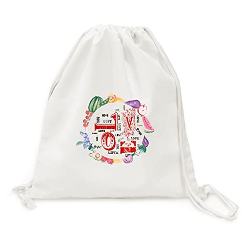 Sac en tissu pliable résistant pour courses zéro déchet motif la Saint-Valentin rouge